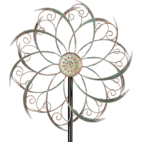 Wind Spinners Outdoor Wind Spinner Metal 13” Dia Wind Spinners for Yard - Picture 8 of 16